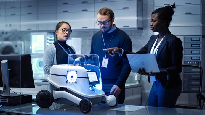 International Talent Employment-Technicians are researching robots