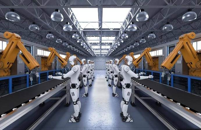 Smart factory with industrial robots, AGVs, and digital twin systems - China manufacturing automation