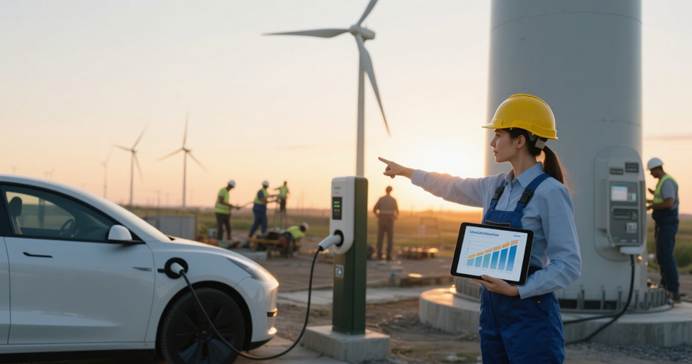 Female engineer advancing career in China wind power industry