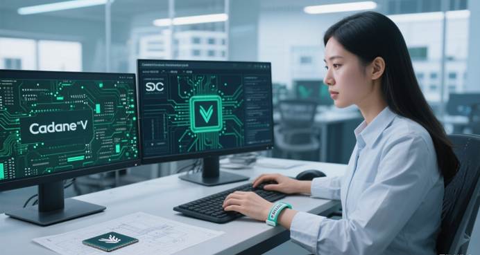 IC design engineer working on chip architecture in Shanghai lab