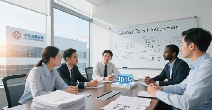 Global engineers collaborating in Chinese semiconductor jobs