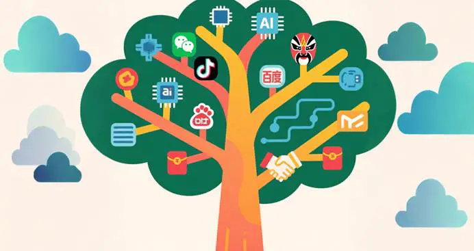 Why China’s Digital Marketing Careers Boom in 2025 is Perfect for International Talent 3 Infographic tree merging technical skills (WeChat/Douyin) with cultural intelligence for China digital marketing careers