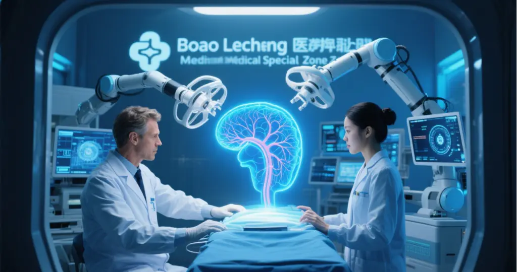Cross-Border Healthcare Employment Boom: China's Foreign-Funded Hospital Expansion Creates 1200+ Expatriate Positions in 2025 3 xpat surgeon using advanced robotics in Chinese hospital - cross-border healthcare employment tech