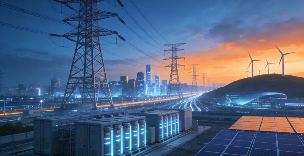 New Opportunities for Electrical Engineers Abroad 2026: After a Job Loss, Why China Could Be Your Career Turning Point? 1 Awe-inspiring landscape of China's UHV grid, energy storage, and renewable energy, symbolizing vast opportunities for electrical engineers.
