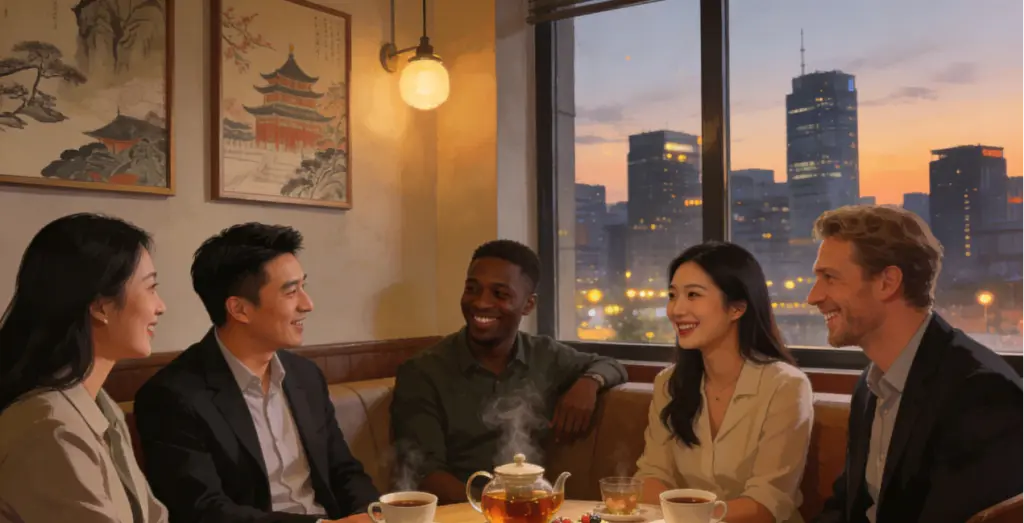 Accelerate Your Career: Why Top International Talent Chooses to Develop in China 2026 4 International talents in China establish cross-cultural connections through social networking, achieving personal growth and network building.