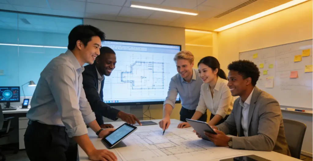Commercial Space in China 2026: Job Opportunities and Company List for Foreign Engineers 4 Foreign engineers collaborating with colleagues in China's commercial space sector