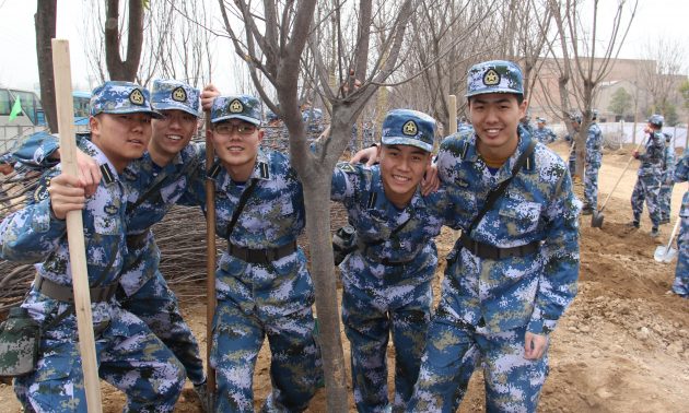 Chinese Troops Assigned to Plant Trees